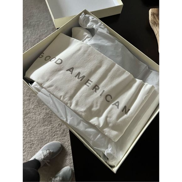 BNIB GOOD AMERICAN CLASSIC DENIM HEEL SIZE 9.5 - Picture 8 of 11